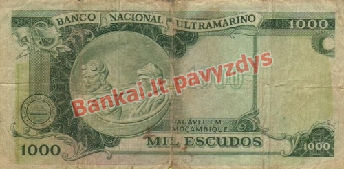 1000 Escudų banknoto galinė pusė