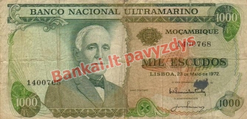 1000 Escudų banknoto priekinė pusė