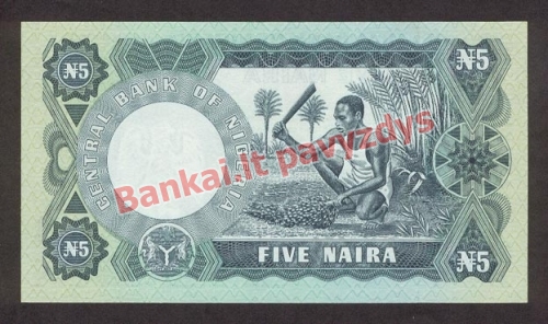 5 Nairų banknoto galinė pusė