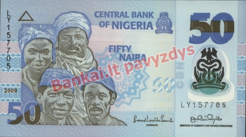 50 Nairų banknoto priekinė pusė