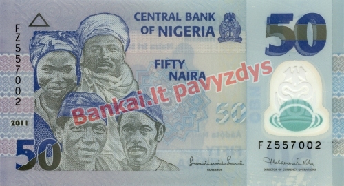 50 Nairų banknoto priekinė pusė