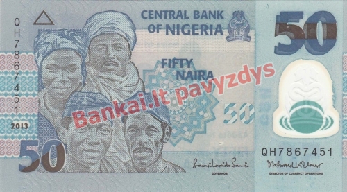 50 Nairų banknoto priekinė pusė