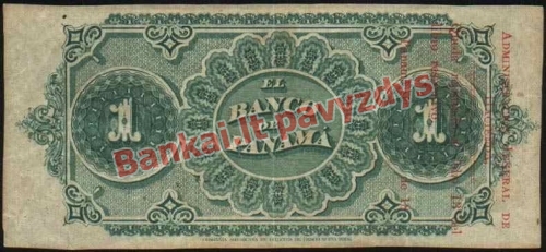 1 Peso banknoto galinė pusė