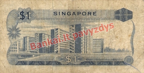 1 Dolerio banknoto galinė pusė