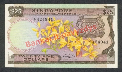 25 Dolerių banknoto priekinė pusė