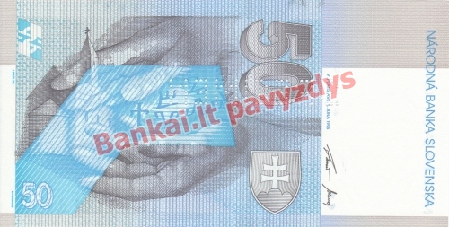 50 Korunų banknoto galinė pusė