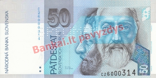 50 Korunų banknoto priekinė pusė