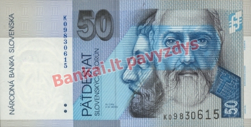 50 Korunų banknoto priekinė pusė