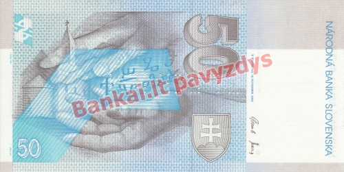 50 Korunų banknoto galinė pusė