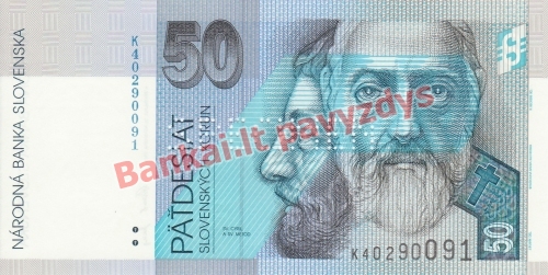 50 Korunų banknoto priekinė pusė