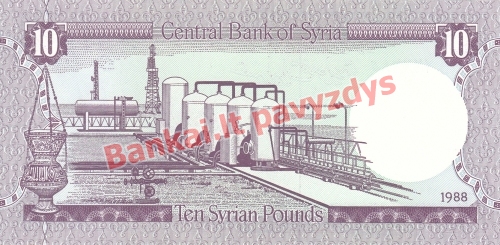 10 Svarų banknoto galinė pusė