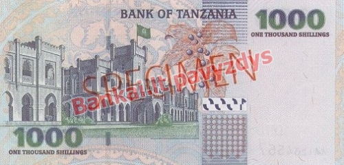 1000 Šilingų banknoto galinė pusė