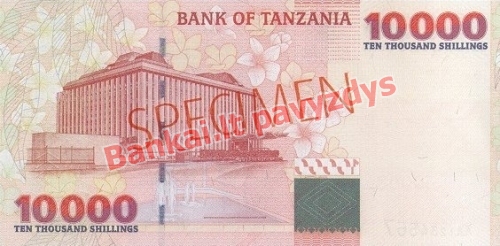 10000 Šilingų banknoto galinė pusė