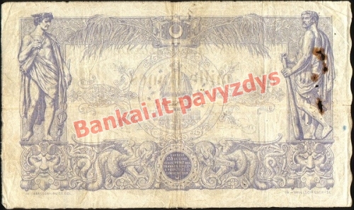 1000 Frankų banknoto galinė pusė