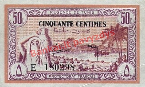 50 Centimų banknoto priekinė pusė