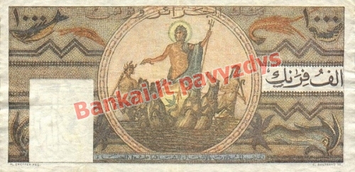 1000 Frankų banknoto galinė pusė