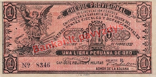 1 Libros banknoto priekinė pusė