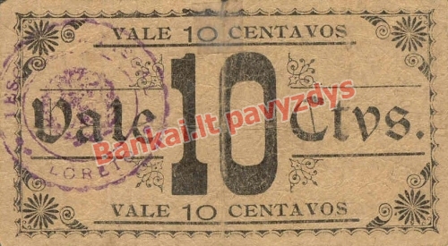 10 Centavų banknoto galinė pusė