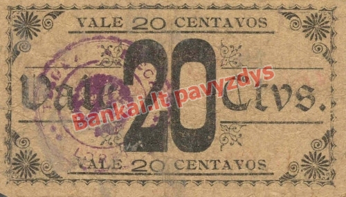 20 Centavų banknoto galinė pusė