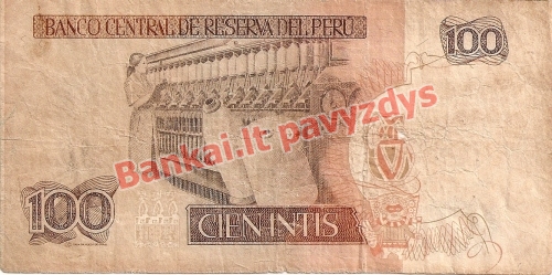 100 Inčių banknoto galinė pusė