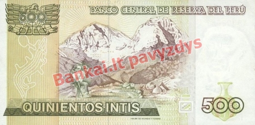 500 Inčių banknoto galinė pusė