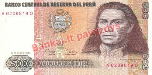 500 Inčių banknoto priekinė pusė