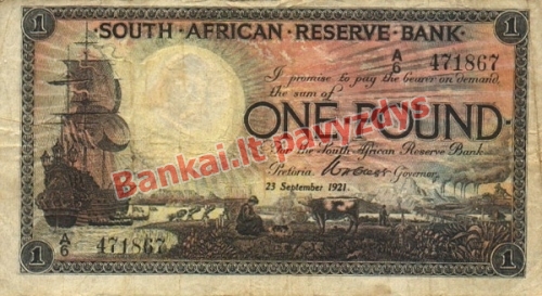 1 Svaro banknoto priekinė pusė