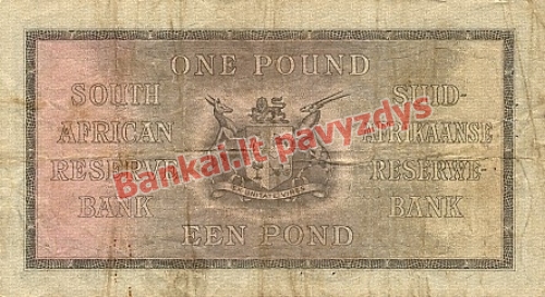 1 Svaro banknoto galinė pusė