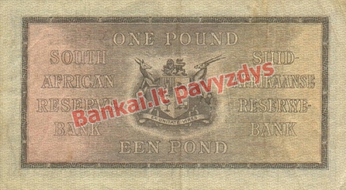 1 Svaro banknoto galinė pusė