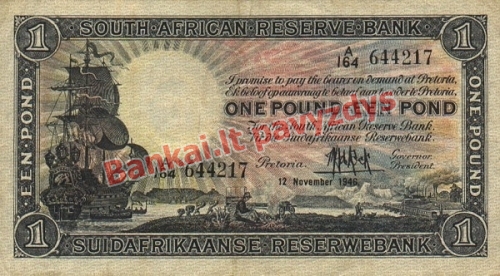 1 Svaro banknoto priekinė pusė