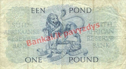 1 Svaro banknoto galinė pusė