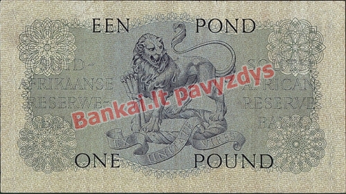 1 Svaro banknoto galinė pusė
