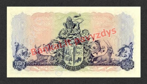 100 Svarų banknoto galinė pusė