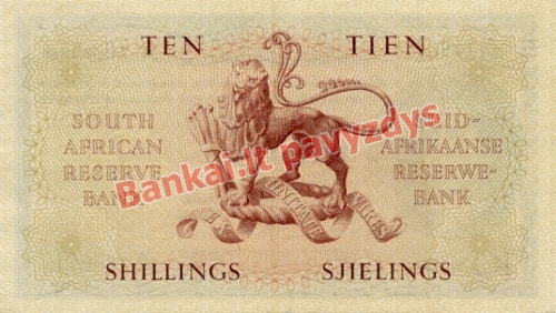 10 Šilingų banknoto galinė pusė
