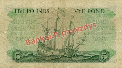 5 Svarų banknoto galinė pusė