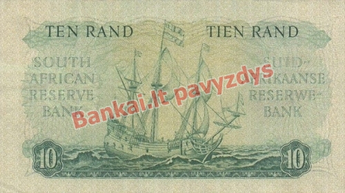 10 Randų banknoto galinė pusė