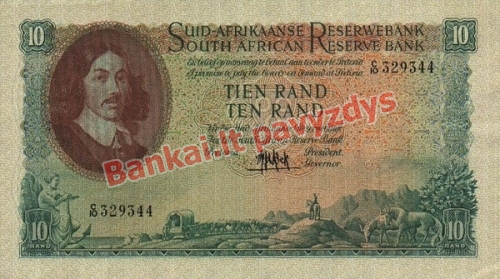 10 Randų banknoto priekinė pusė