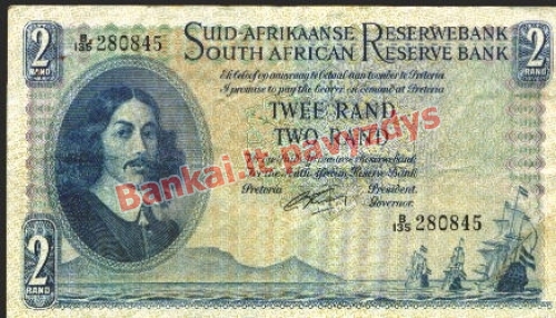 2 Randų banknoto priekinė pusė