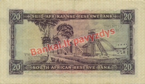 20 Randų banknoto galinė pusė