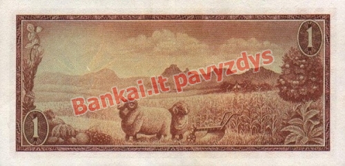 1 Rando banknoto galinė pusė