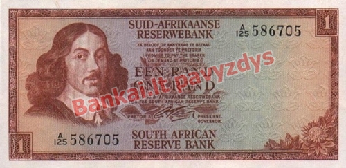 1 Rando banknoto priekinė pusė