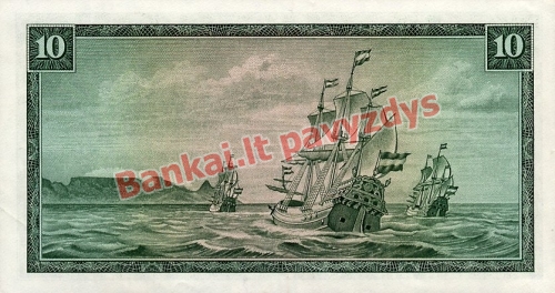 10 Randų banknoto galinė pusė