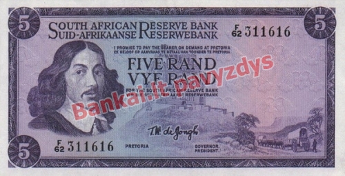 5 Randų banknoto priekinė pusė