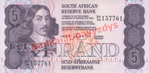 5 Randų banknoto priekinė pusė