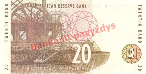20 Randų banknoto galinė pusė
