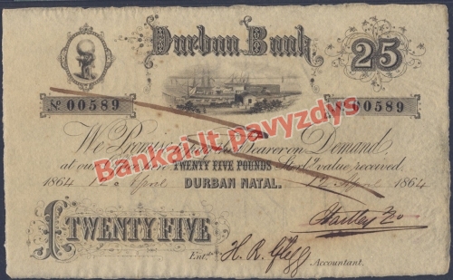 25 Svarų banknoto priekinė pusė