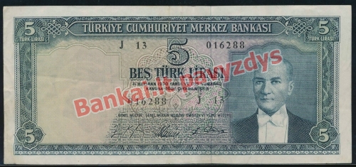 5 Lirų banknoto priekinė pusė