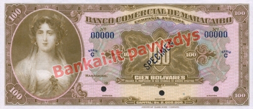 10 Bolivarų banknoto priekinė pusė