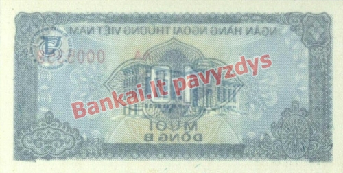 10 Dongų banknoto galinė pusė