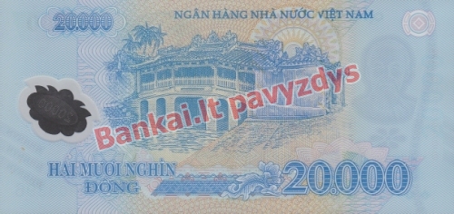 20000 Dongų banknoto galinė pusė